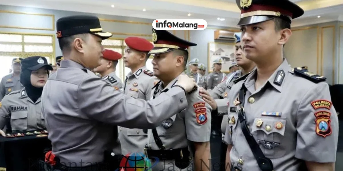 Kapolresta Malang Kota Pimpin Upacara Sertijab Kasat Reskrim dan Kasat Lantas