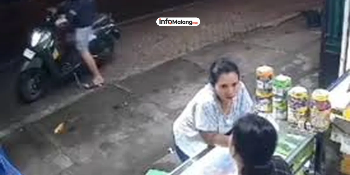Keasikan Ngobrol di Konter, Motor Ibu Ini Dibawa Kabur Maling Karena Terparkir dengan Mesin Menyala