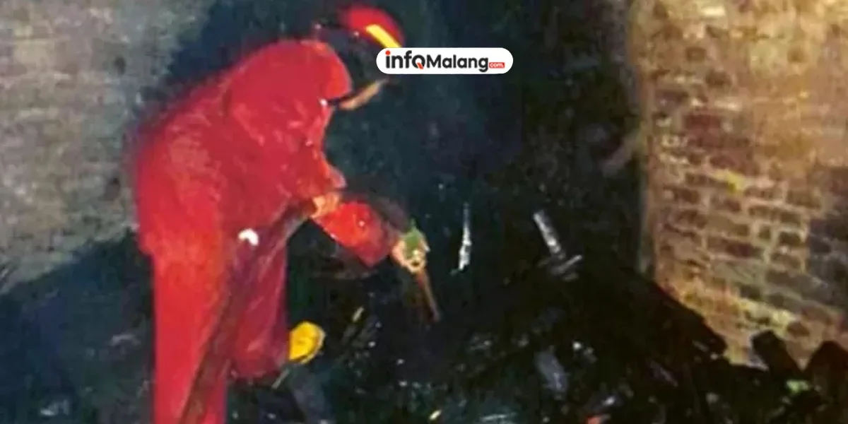 Kebakaran Gudang Properti Wedding di Jabung Malang Diduga Akibat Korsleting Listrik