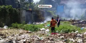 Kebakaran Lahan Kosong di Kota Malang, Diduga Akibat Pembakaran Sampah