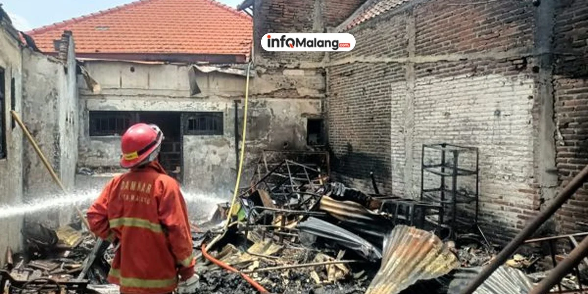 Kebakaran Rumah di Kota Malang Diduga Akibat Lupa Mematikan Kompor