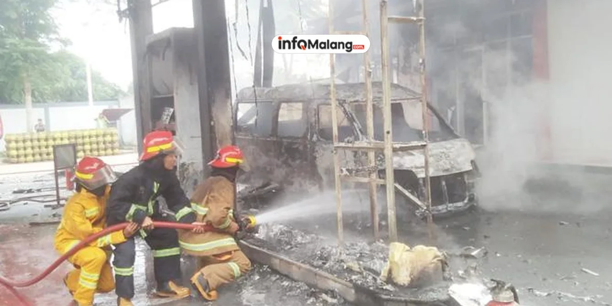 Kebakaran di Kawasan Balai Besar Bina Pemerintahan dan Desa Malang, Damkar Bergerak Cepat