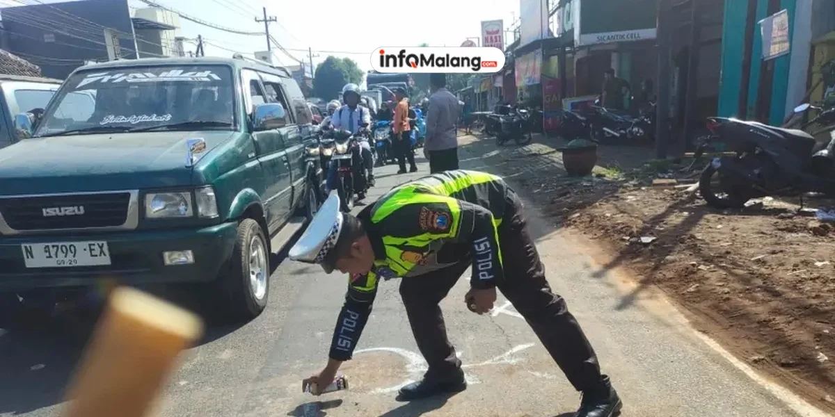 Kecelakaan Tragis di Kepanjen, Penumpang Motor Tewas di Tempat