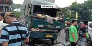 Kecelakaan Truk Kontainer Lawan Arah di Cipondoh Tangerang, Puluhan Motor dan Pejalan Kaki Jadi Korban