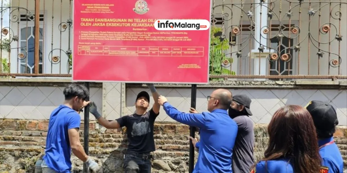 Kejari Malang Sita Belasan Aset Terpidana Korupsi Kredit Fiktif BNI Syariah