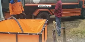 Kekeringan Melanda Desa Sumberagung, BPBD Kabupaten Malang Kirim Bantuan Air Bersih