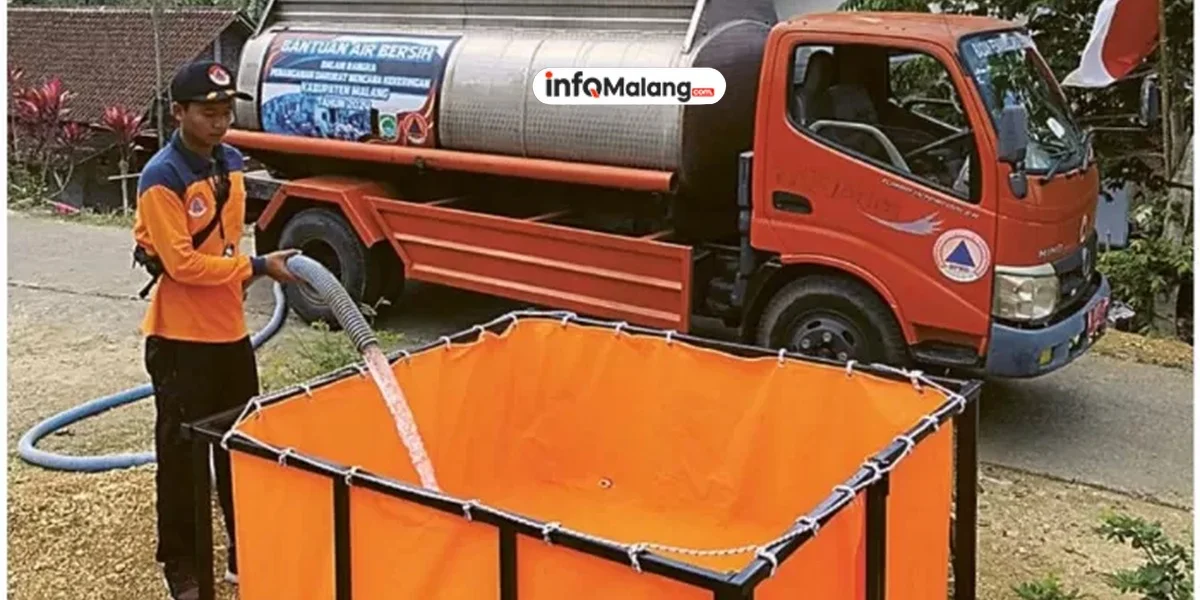 Kekeringan Meluas di Malang Selatan, Tiga Desa Terima Bantuan Air Bersih