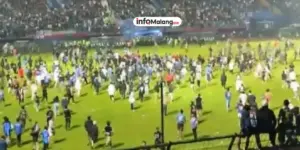 Kericuhan Warnai Derbi Jatim Persik Kediri vs Arema FC di Luar Stadion