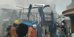 Korsleting Listrik Picu Kebakaran di Rumah Kos Kota Malang, Tidak Ada Korban