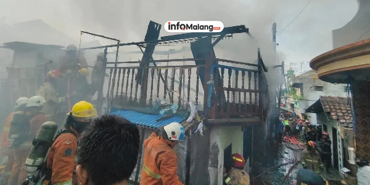 Korsleting Listrik Picu Kebakaran di Rumah Kos Kota Malang, Tidak Ada Korban