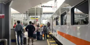 Libur Panjang HUT ke-80 RI, Stasiun Malang Layani 15.389 Penumpang