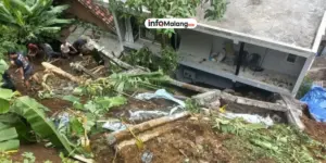 Lima Rumah di Kepanjen Rusak Akibat Longsor, Warga Sempat Dengar Gemuruh