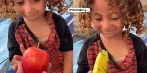 Momen Haru Ayah Ini Bawa Buah yang Lama Tidak Dilihat Anaknya Sejak Blokade Gaza