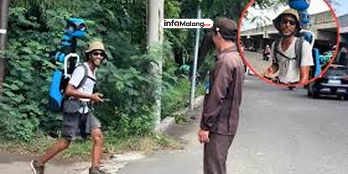 Momen Ketika Netizen Bertemu Petugas Google Maps Jalan Kaki Keliling Indonesia