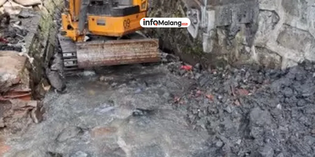 Normalisasi Sungai Kali Sukun Menyusul Ambrolnya Bekisting Jembatan di Pakisaji