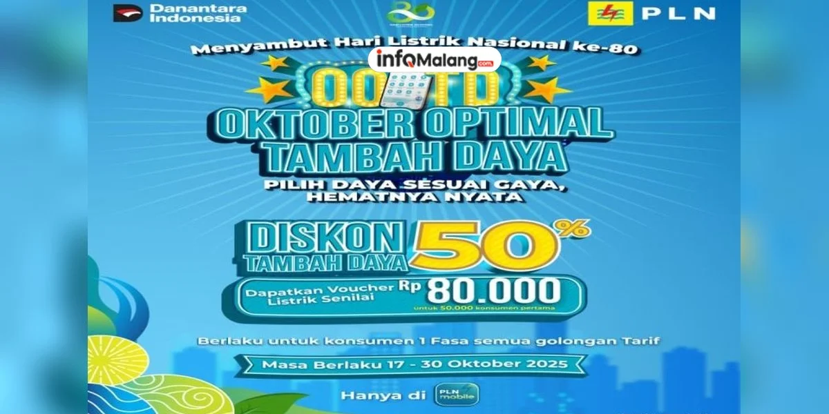 PLN Hadirkan Promo “Energi Kemerdekaan” Diskon 50% Tambah Daya Listrik, Begini Cara Klaimnya!