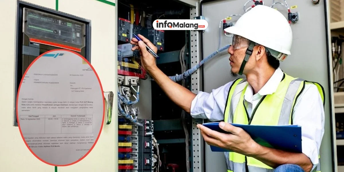 PLN Lakukan Pemadaman Listrik di Beberapa Kawasan Kota Malang Hari Ini, Rabu 10 September 2025