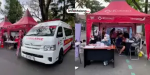 PMI Kota Malang Kenalkan Layanan Darurat dan Medis Gratis di CFD Ijen