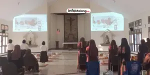 Para Suster Karmel Malang Khusyuk Ikuti Misa Paus Fransiskus via “Streaming”