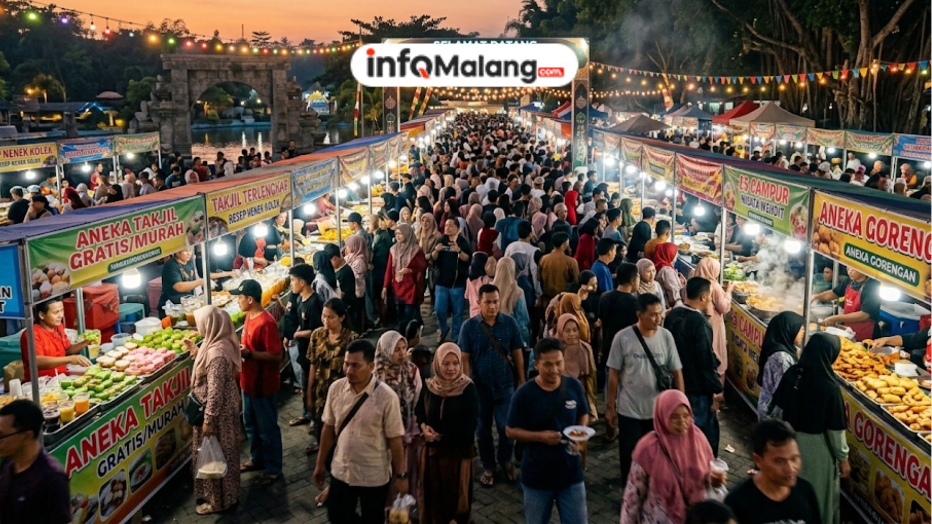 Pasar Ramadan di Wisata Wendit Diserbu Pengunjung, 50 UMKM Ramaikan Perburuan Takjil