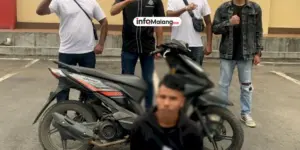 Pelaku Pencurian Motor di Pasar Lawang Dimassa