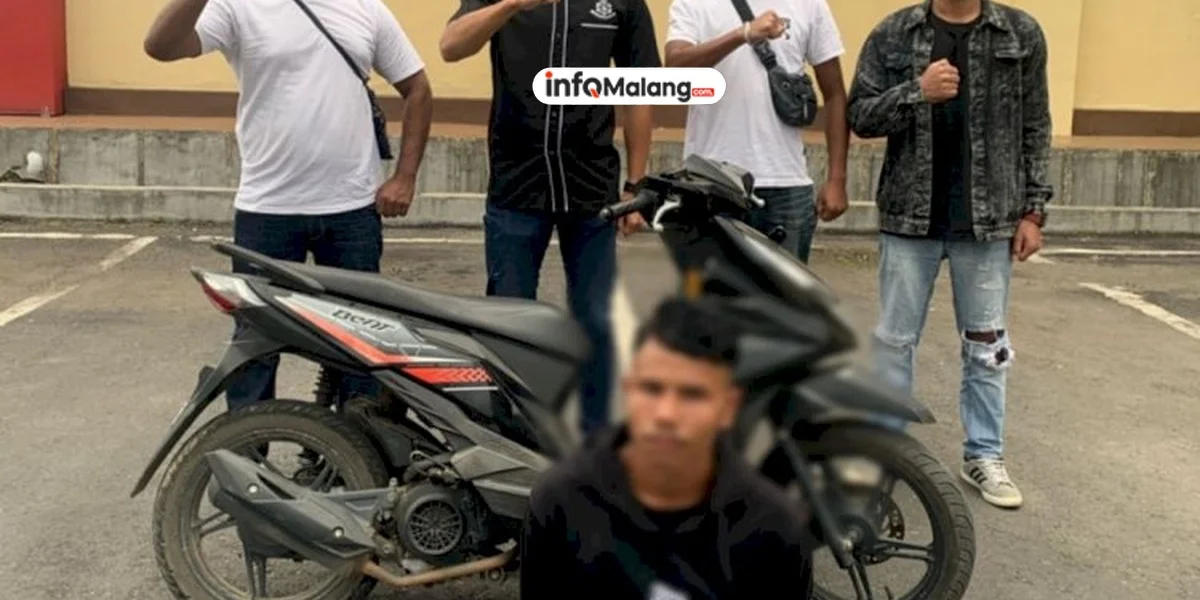 Pelaku Pencurian Motor di Pasar Lawang Dimassa