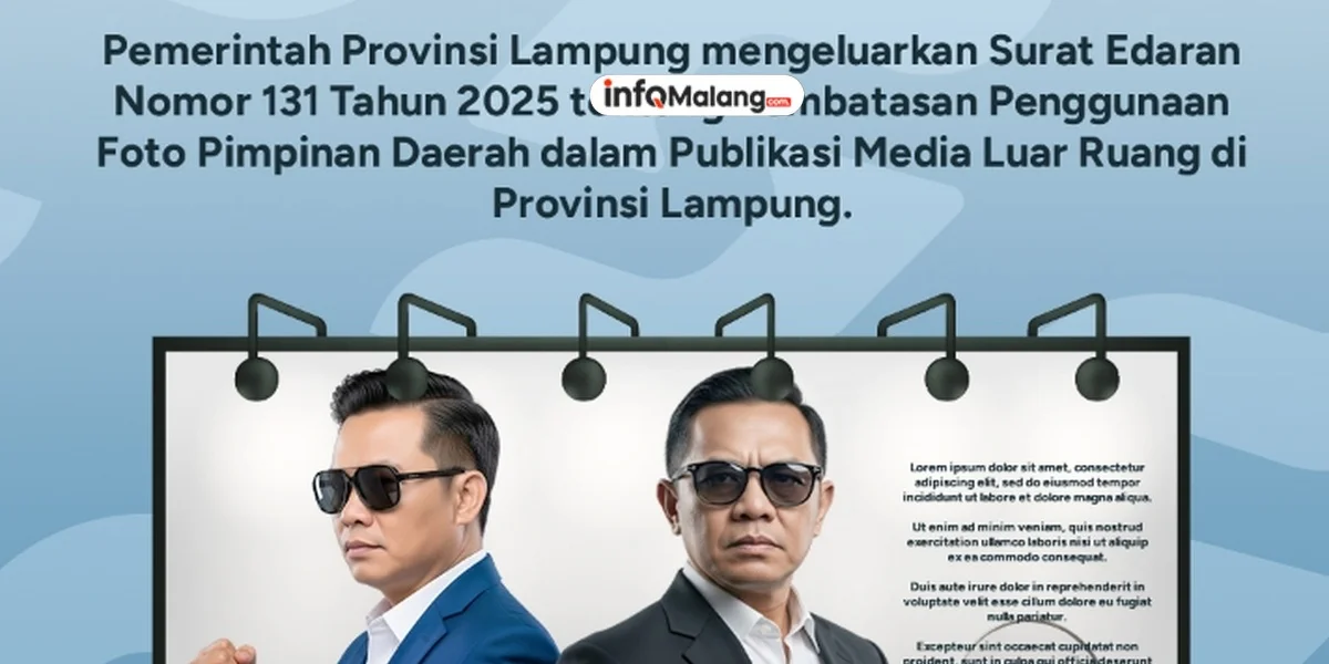 Pemprov Lampung Resmi Batasi Penggunaan Foto Pimpinan Daerah dalam Publikasi Media Luar Ruangan