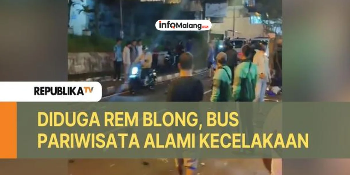 Pengakuan Sopir Bus Pariwisata yang Tabrak Puluhan Kendaraan di Batu Malang