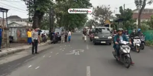 Pengendara Motor Tewas Dilindas Truk Pemadam di Kota Malang