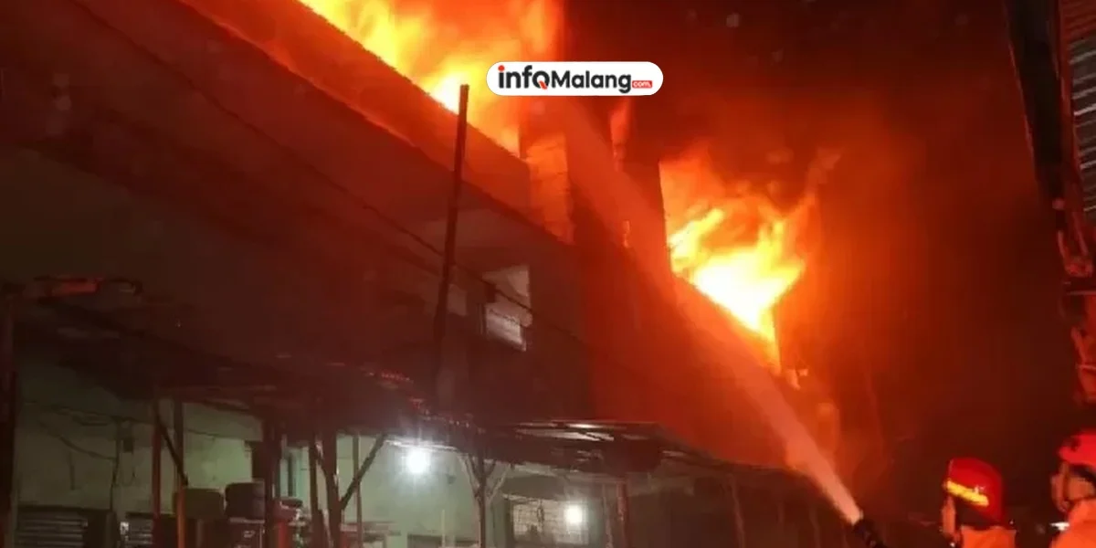 Penyebab Kebakaran Pasar Baru Comboran Malang Masih Dalam Penyelidikan