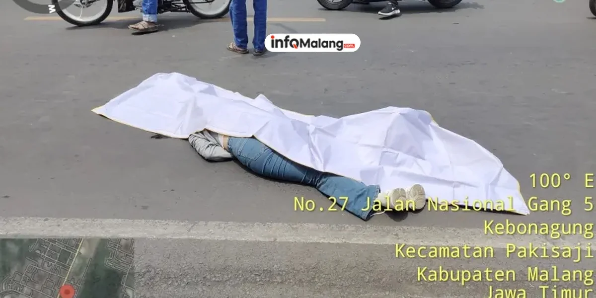 Perempuan Tewas Terlindas Truk di Malang Akibat Jatuh dari Motor
