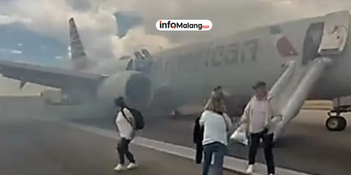 Pesawat Boeing 737 MAX American Airlines Terbakar, Penumpang Panik