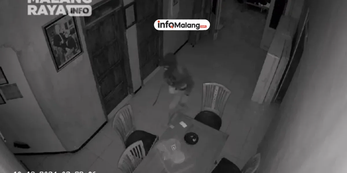 Polisi Buru Pelaku Pencurian di Kecamatan Tumpang, Aksi Terekam CCTV