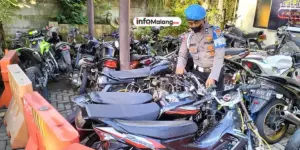 Polisi Gelar Razia Balap Liar di Malang, Enam Sepeda Motor Diamankan