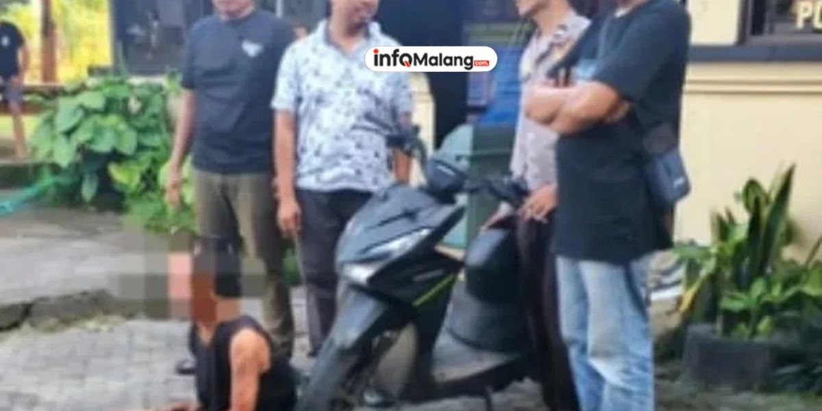 Polisi Ungkap Kasus Curanmor di Malang Lewat Rekaman CCTV, Pelaku Ditangkap Kurang dari 24 Jam