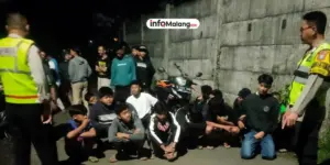 Polisi dan Warga Singosari Bersinergi Tertibkan Balap Liar