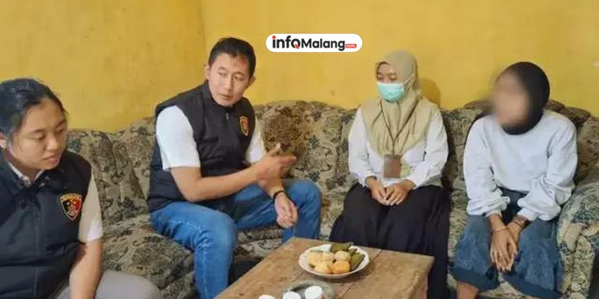 Polres Batu dan Dinkes Blitar Beri Trauma Healing Korban Bullying di Selorejo