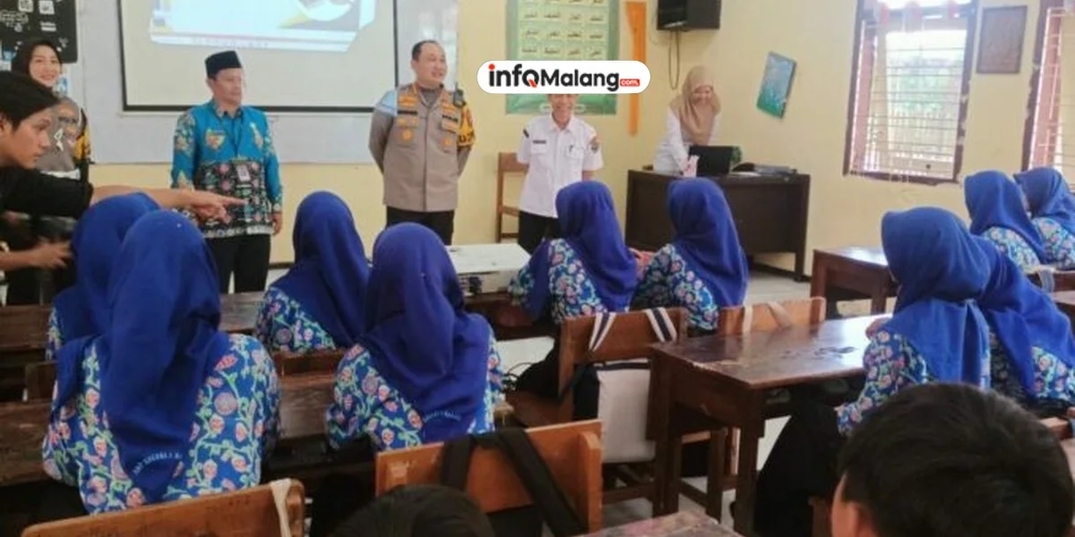 Polresta Malang Kota Edukasi Siswa SMP tentang Bahaya Narkoba dan Keselamatan Berlalu Lintas