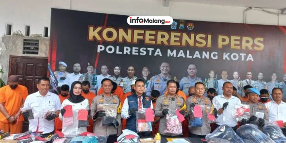 Polresta Malang Kota Ungkap 21 Kasus Kriminal Selama Agustus-September 2024