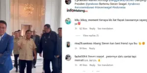 Prabowo Bertemu Steven Seagal, Teman Lama Sejak di Kopassus