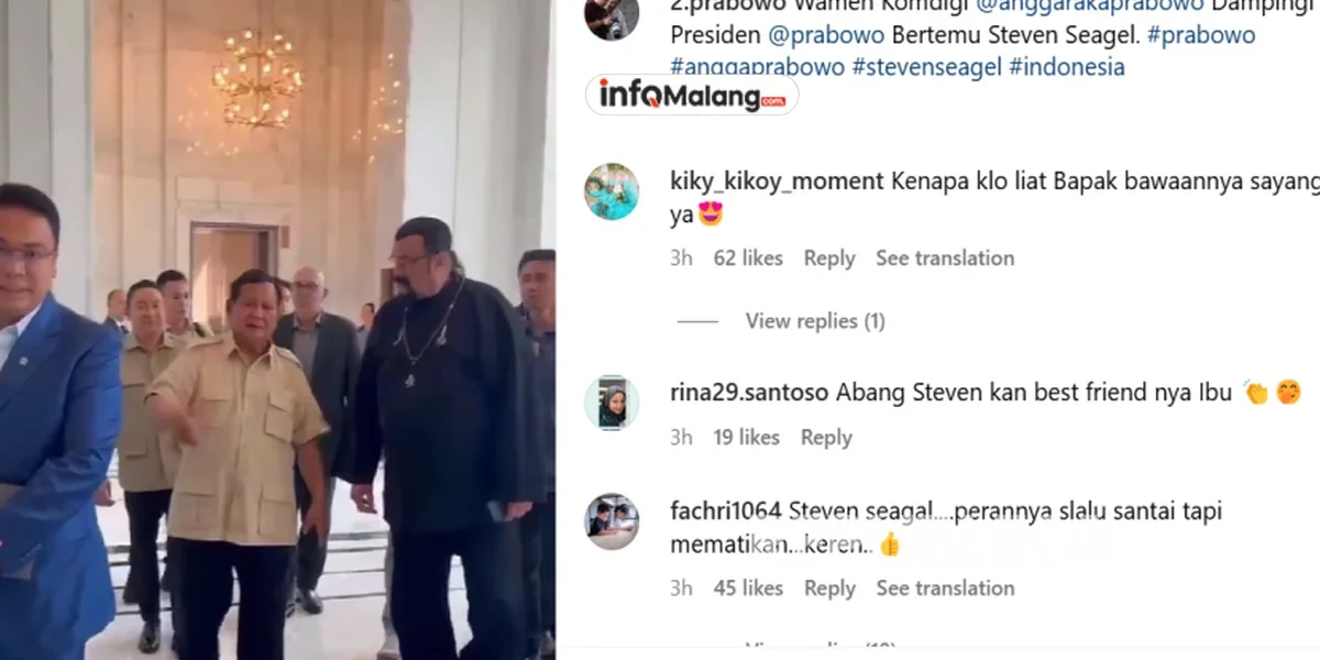 Prabowo Bertemu Steven Seagal, Teman Lama Sejak di Kopassus