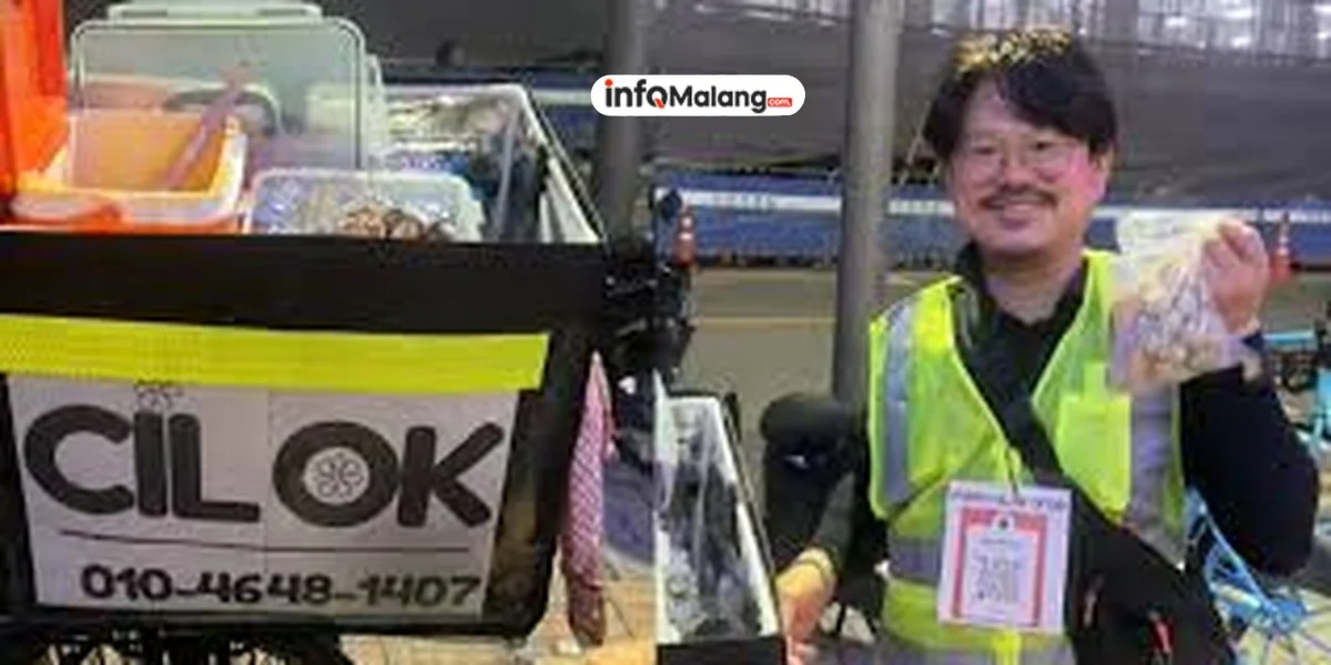 Pria Ini Jualan Cilok Keliling di Korea, Ternyata Istrinya Orang Indonesia