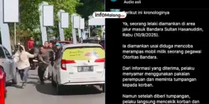 Pria Menyamar Jadi Perempuan Coba Rampas Mobil di Bandara Sultan Hasanuddin