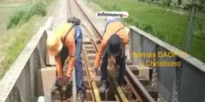 Pria ini Keluhkan Baut Rel Kereta Api Kendor, KAI Gerak Cepat Perbaiki