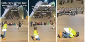 Pria ini Sujud Syukur Usai Diterima Bekerja di Luar Negeri