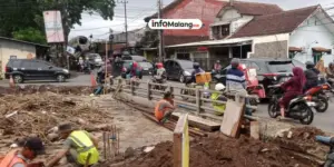 Progres Pembangunan Drainase di Kota Malang Capai 70 Persen
