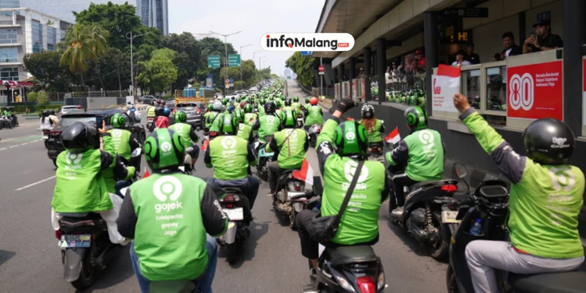 Ribuan Driver Gojek Pecahkan Rekor MURI Konvoi Terbesar di Indonesia