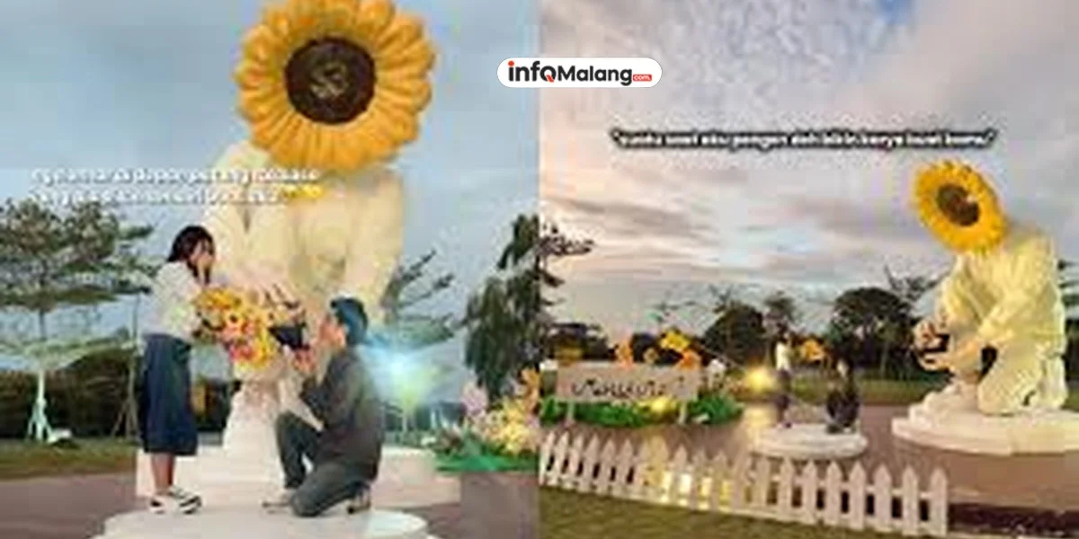 Romatis! Cewek Ini Dilamar di Depan Patung Hasil Karya Seni Cowoknya Sendiri