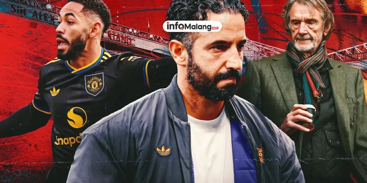 Ruben Amorim holds his face, looking rueful At any normal club Ruben Amorim would lose his job