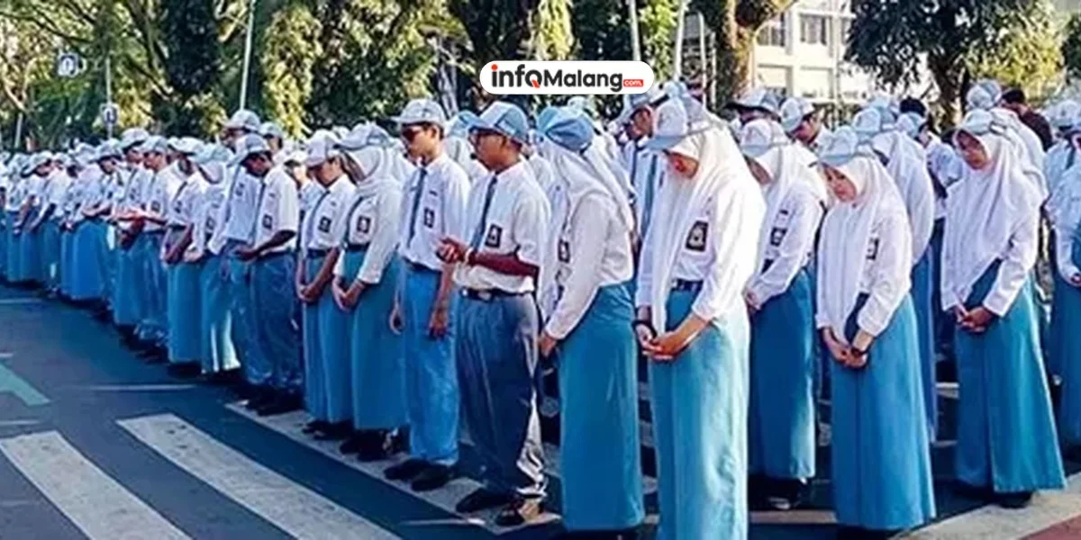 SMAN 8 Kota Malang Gelar Upacara HUT ke-80 RI di Jalan Veteran